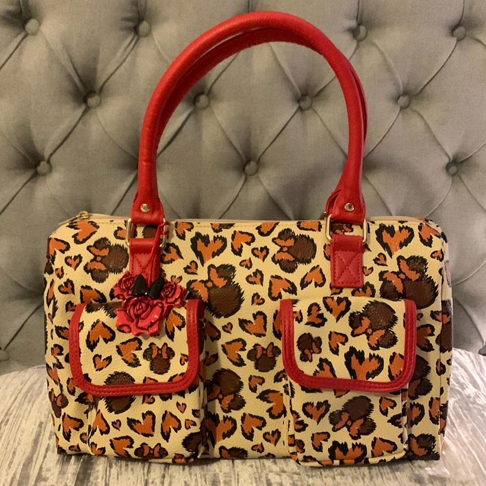 Disney Parks Minnie Mouse Leopard Print Purse
